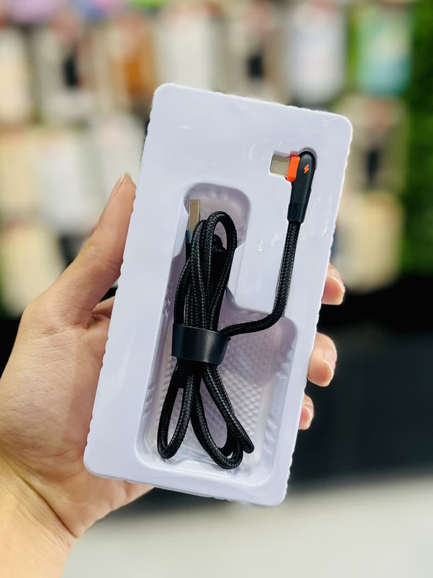 کابل شارژر 90 درجه USB-C به طول 1متر 2.4 آمپر مدل LDNIO LS561