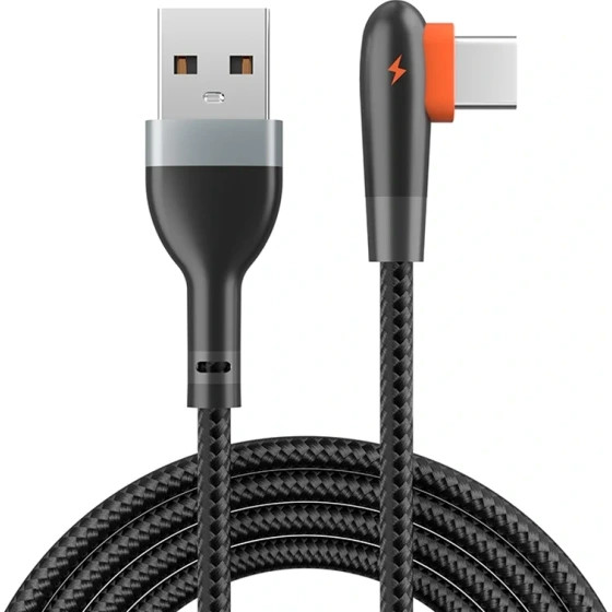 کابل شارژر 90 درجه USB-C به طول 1متر 2.4 آمپر مدل LDNIO LS561