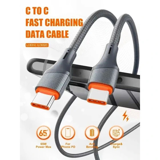 کابل USB-C الدینیو مدل LD-LC631 طول 1 متر