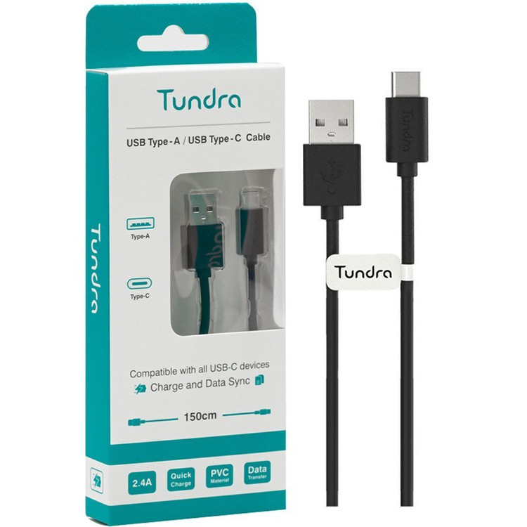 کابل تبدیل USB به Type-C تاندرا Tundra T10A-C150 2.4mAh با طول 1.5 متر فست شارژ با گارانتی شرکتی