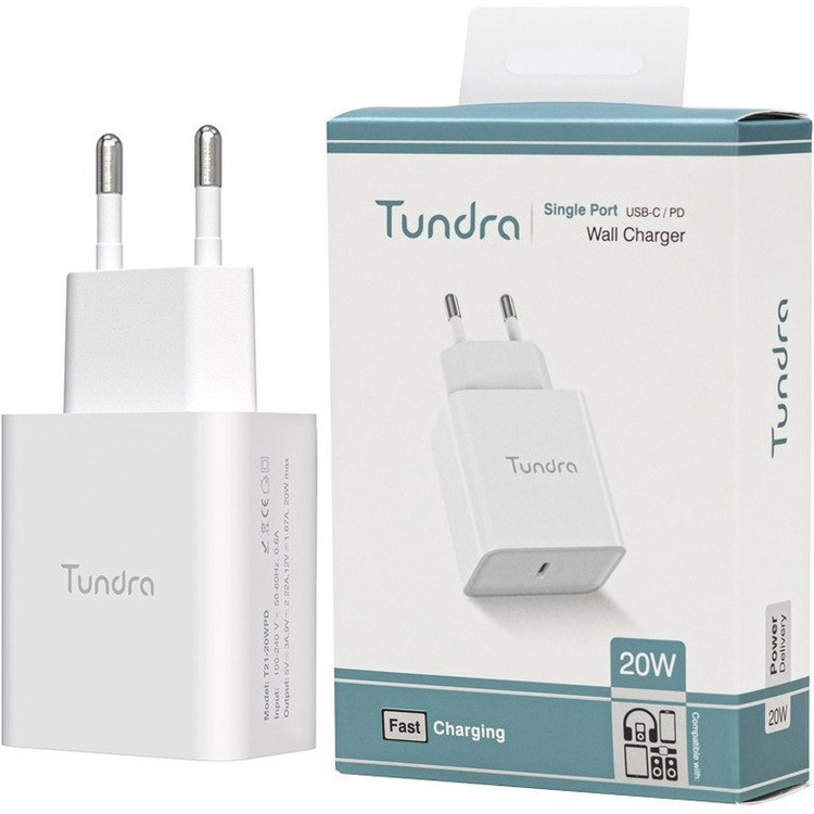 شارژر دیواری تاندرا 20وات Tundra T21-20WPD 20Wفست شارژ با گارانتی شرکتی