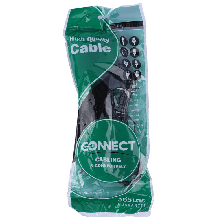 کابل برق سه پین Connect 1.5m PC