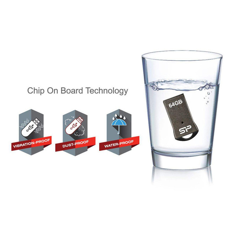 فلش 64 گیگ سیلیکون پاور با گارانتی شرکتیSilicon Power T01