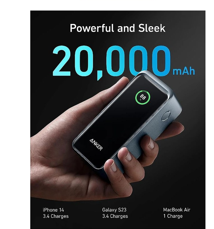 پاور بانک 200 وات انکر مدل Prime A1336 ظرفیت 20000 میلی آمپر ساعت