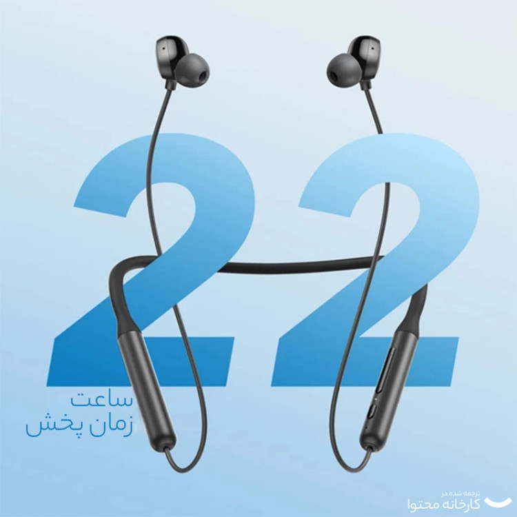 هدفون بلوتوثی گردنی انکر مدل SoundCore U2i با نویز کنسلینگ میکروفون (ENC)پک اصلی با تضمین کیفیت