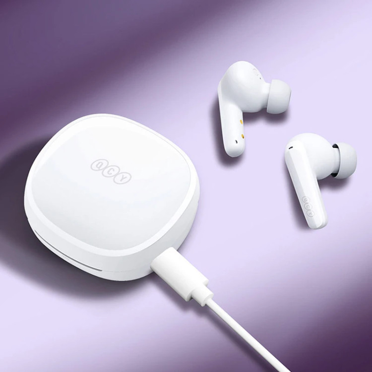 ایرپاد بلوتوثی کیو سی وای مدل QCY T13X با نویز کنسلینگ میکروفون (ENC)با پک اصلی و تضمین کیفیت