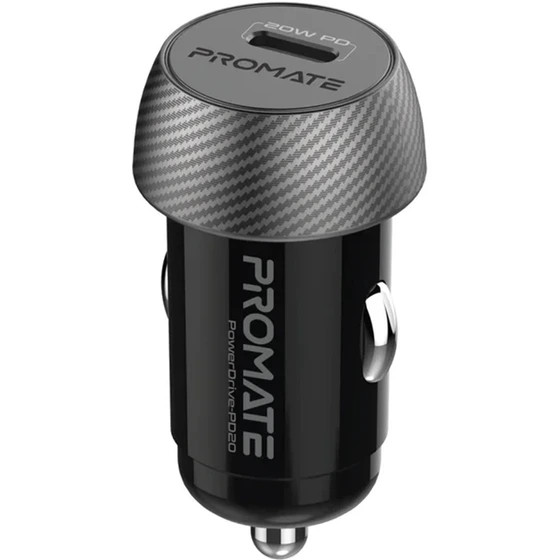 شارژر فندکی مشکی پرومیت Promate مدل PD20فست شارژ پک اصلی