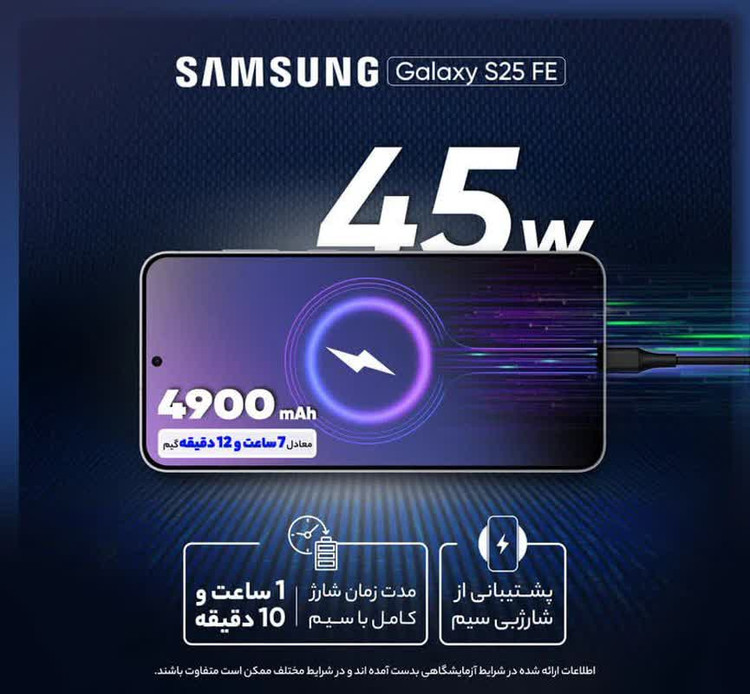 گوشی موبایل سامسونگ مدل Galaxy S25 FE دو سیم کارت ظرفیت 256 گیگابایت و رم 8 گیگابایت - ویتنام پک اصلی