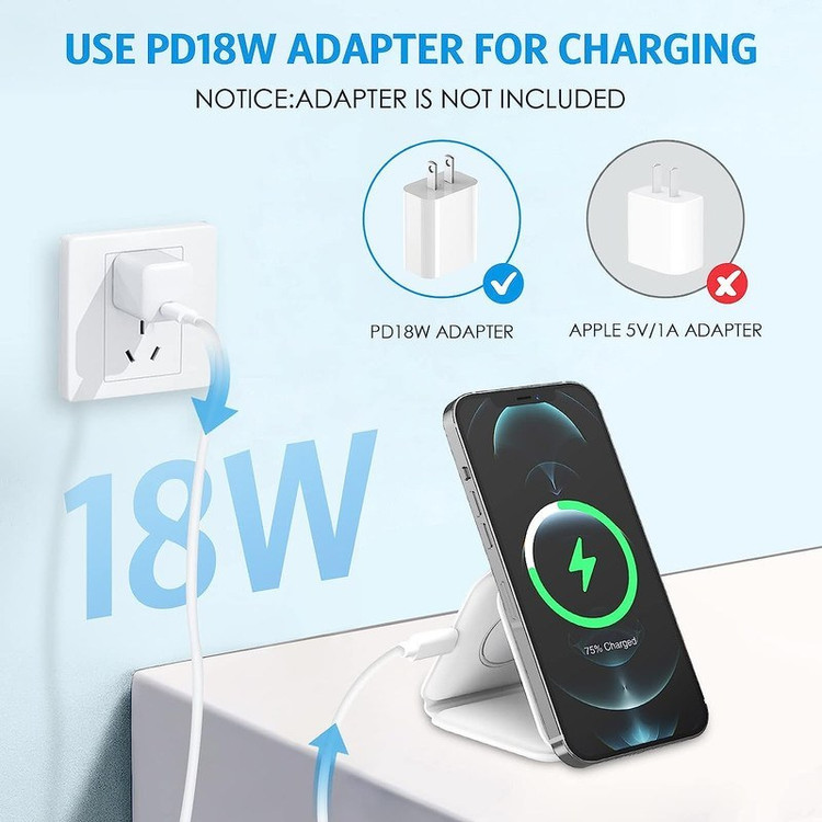 شارژر بی سیم مدل 3in1 magnetic wireless chargerهمراه با تست سلامت قبل از تحویل
