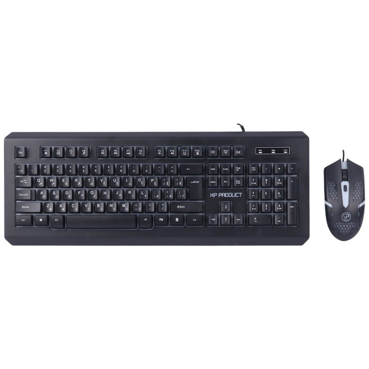 کیبورد و موس گیمینگ سیمی ایکس پی پروداکت XP-12300Rبا پک اصلی