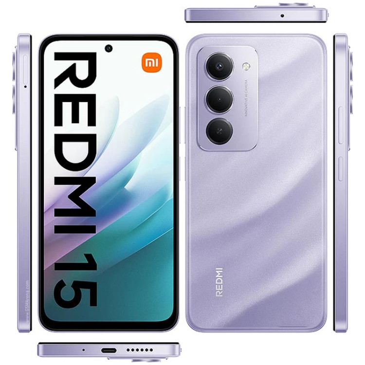 گوشی موبایل شیائومی مدل Redmi 15 4G دو سیم کارت ظرفیت 256 گیگابایت و رم 8 گیگابایت