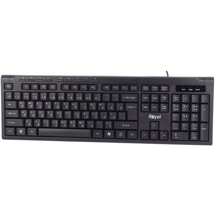 کیبورد باسیم رویال مدل RK-320اصالت کالا