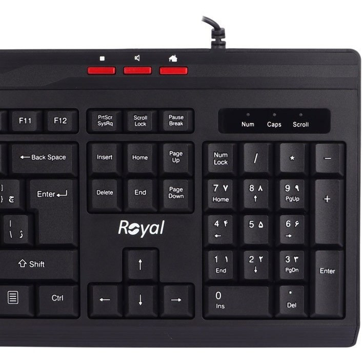 کیبورد باسیم رویال مدل RK325اصالت کالا