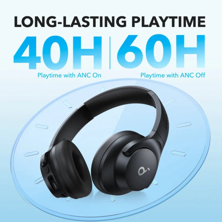 هدفون بلوتوثی انکر مدل Soundcore Q20i با نویز کنسلینگ فعال (ANC)