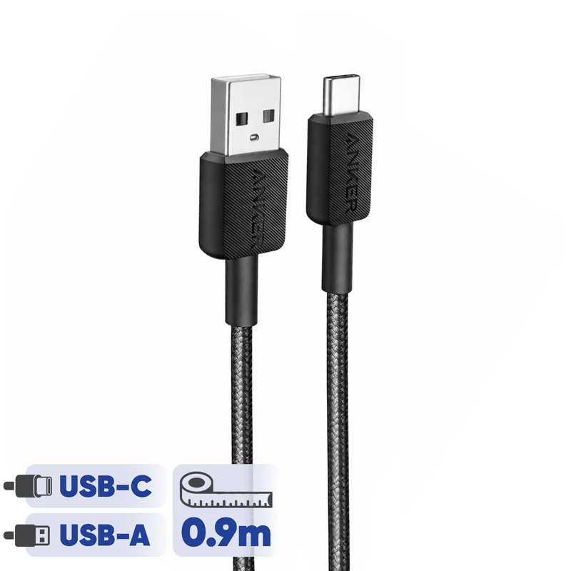 کابل تبدیل USB به USB-C انکر مدل 322/A81H5