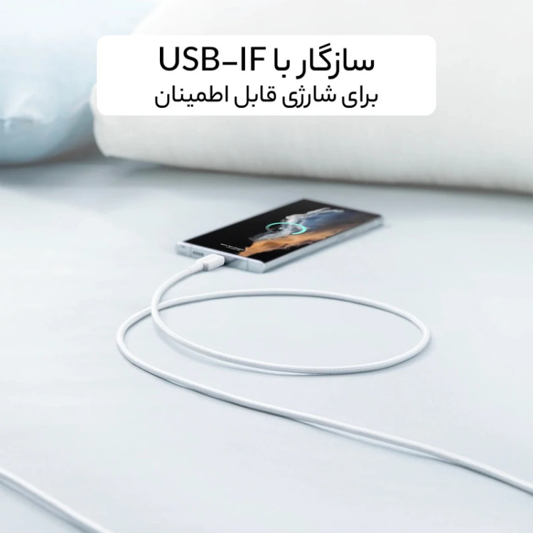 کابل تبدیل USB به USB-C انکر مدل 322/A81H5